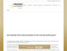 Tablet Screenshot of clayton.de