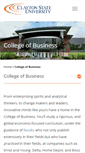 Mobile Screenshot of business.clayton.edu