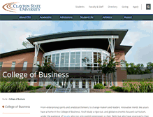 Tablet Screenshot of business.clayton.edu